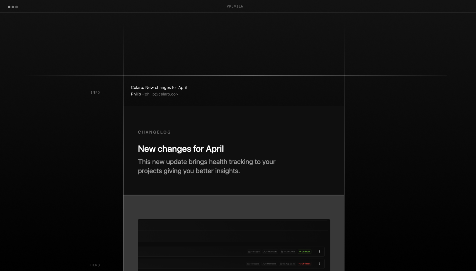 Celaro product preview